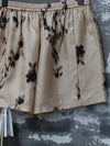 INTO THE EAST 25 Autumn and Winter Silk Flower Shadow Shorts ITE-E1DGSS003KT21PT-QKQ Light Khaki